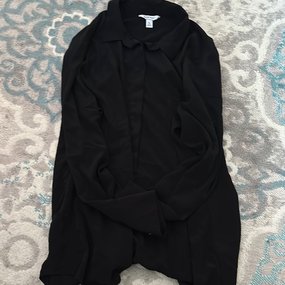 Chico's Black Button-Up Blouse